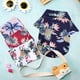 thumbnail image 2 of Paquete de 4 camisas hawaianas para perros, ropa transpirable de verano para mascotas, sudaderas para perros, camisas para perros con diseño de árbol de coco, piña, playa, para perros pequeños, median Namotu CZCW-ZC413-4, 2 of 7
