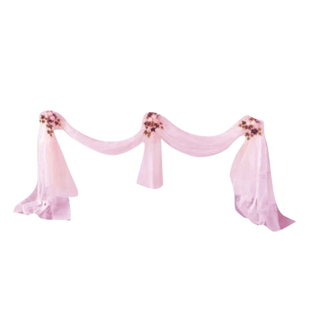 de Tela Bowknot Tul Organza pura Artesanía Decoración de boda Rosa claro Colcomx Corredor de la tabla