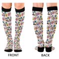 thumbnail image 4 of FORMRS Womens Knee High Socks Casual Long Thick Travel Daily Wear, 2 Pairs, Cute Cartoon Pattern, 4 of 6