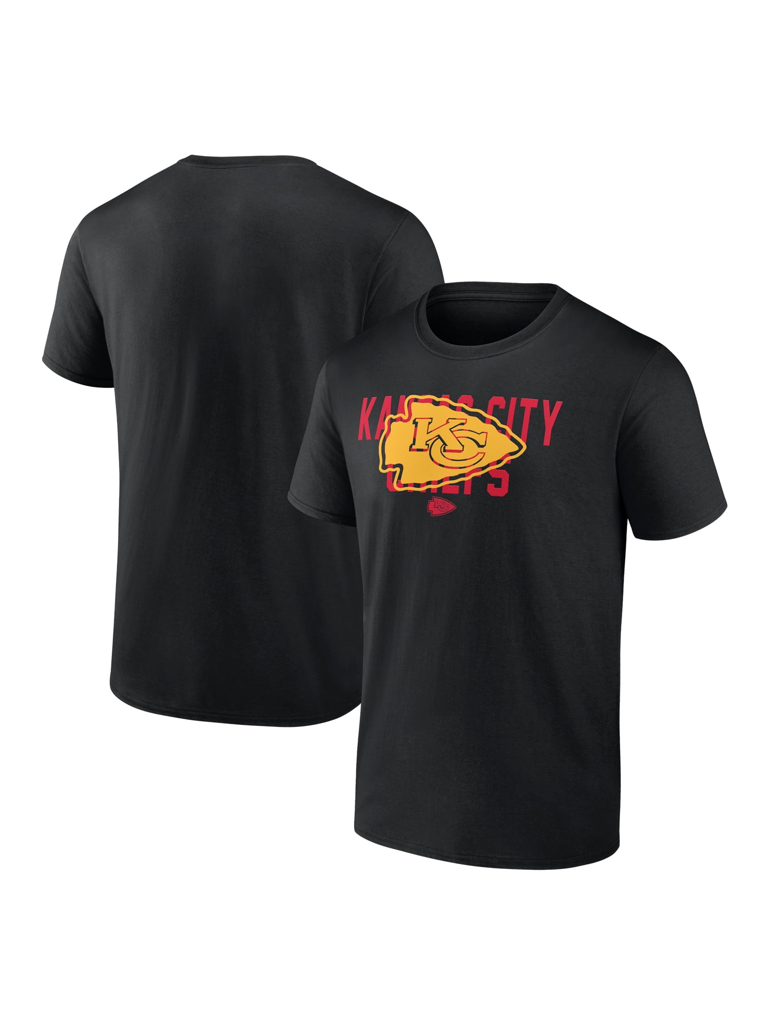NFL Kansas City Chiefs Men's Cotton Black Short Sleeve T-Shirt