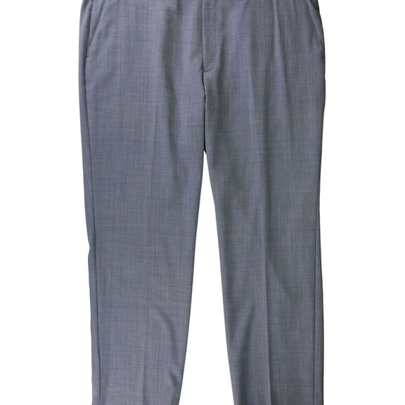 Ralph Lauren Mens Blue Screen Dress Pants Slacks, Blue, 34W x 32L