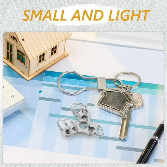 UPGRATOR 5Pack Stainless Steel Carabiner Key Chain Small Keyring for Keys Outdoor Use