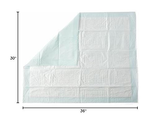 Medline Disposable Adult Bed Pads for Incontinence, Furniture, or Pets, XL, Moderate Absorbency, 30 x 36in, 100 Count
