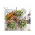 thumbnail image 3 of 8 Bundles Artificial Flowers, Fake Outdoor UV Resistant Plants Faux Plastic Greenery Shrubs Indoor Outside Hanging Planter Home Kitchen Office Wedding, 3 of 4