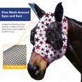 thumbnail image 3 of Harrison Howard Stretch, Breathable, UV Protective Fly Mask with Mesh Eye Opening for Full Visibility and Ventilating Ear Covers Dream Star, 3 of 4