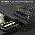 thumbnail image 5 of KOMI Case for Google Pixel 9/ 9Pro/ 9ProXL, Ring Holder Case with Magnetic, Lens Sliding Push Window Phone Case Slim Shock Protection (Black, 9 Pro XL), 5 of 7