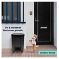 thumbnail image 4 of Pet Waste Station, Outdoor Dog Poop Trash Can with Step-On Lid, Square Plastic Dog Waste Station, Black, 41 lb. Capacity, 4 of 7