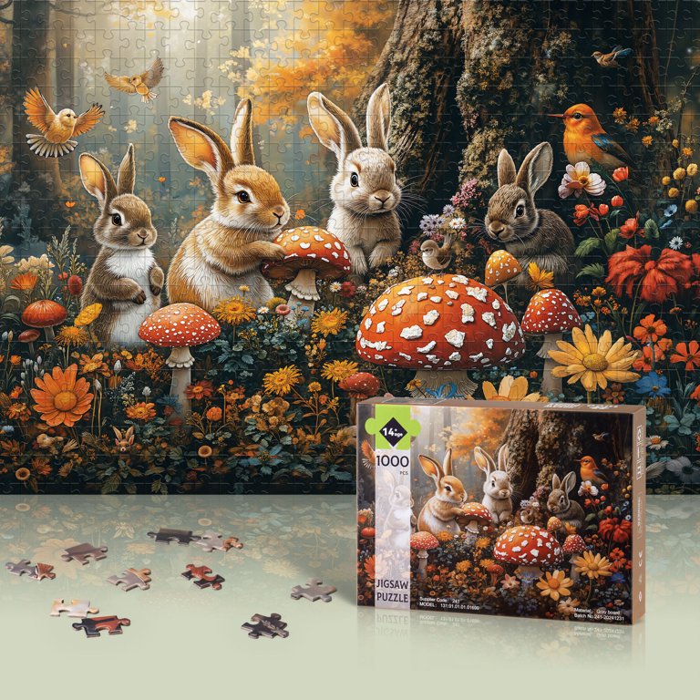 1000 Piece Jigsaw Puzzle For Adults - Painting Room Scenery, Challenging Family Game, With Storage Bag