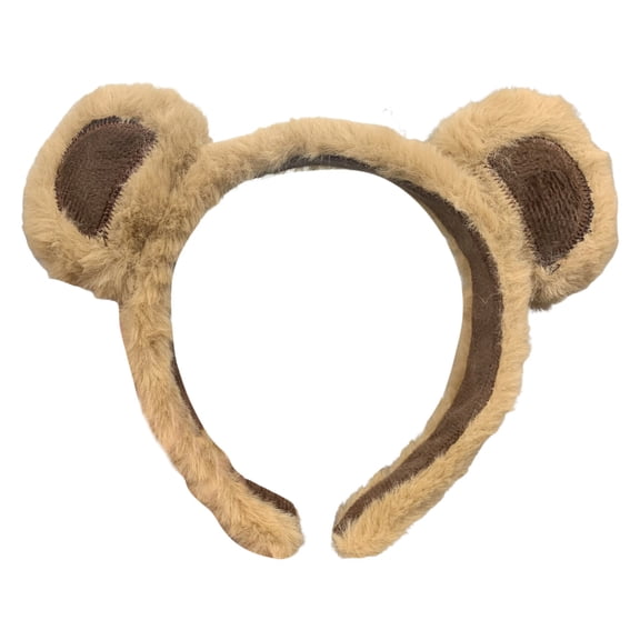 WJY Bear Ears Fashion Headband, Brown, 1 Pack