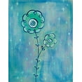 thumbnail image 2 of Averinos, Melissa 15x18 White Modern Wood Framed Museum Art Print Titled - Magical Flowers II, 2 of 4