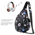 thumbnail image 2 of Sling Backpack- Rope Bag Crossbody Backpack Travel Multipurpose Unisex Daypack, 2 of 3