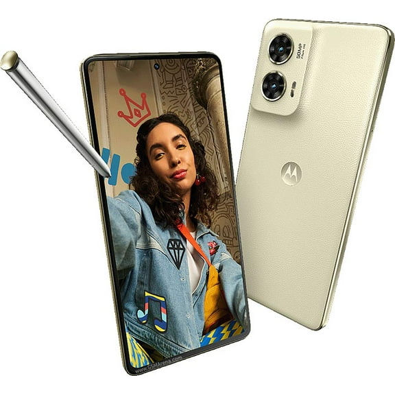 Restored Motorola Moto G Stylus 2024 (XT2419) 5G 256GB Caramel Latte Unlocked Cell Phone Like New