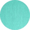 thumbnail image 1 of Ahgly Company Indoor Round Abstract Turquoise Blue Contemporary Area Rugs, 7' Round, 1 of 4