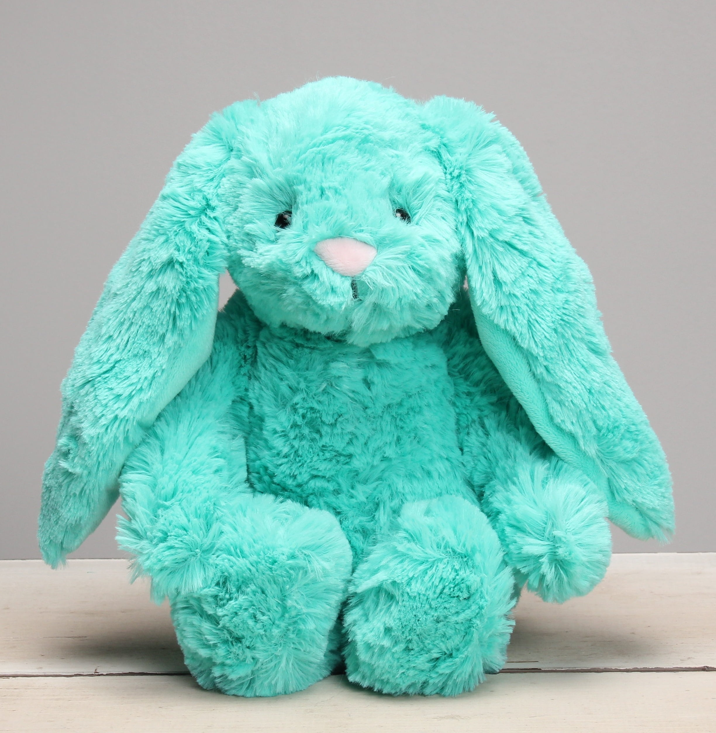 green bunny plush