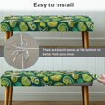 thumbnail image 5 of Whosucclay Green Seashell Conch Starfish Print Dining Room Bench Covers Non-Slip Bench Chair Slipcovers Dust Proof Bench Seat Cushion Slipcovers Removable Bench Protectors for Wedding, Hotel, Party, 5 of 7