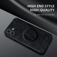 thumbnail image 4 of ELEHOLD PU Leather Case For iPhone 16 Plus Slim Magnetic Shockproof Cover, [MagSafe Compatible], [Lens&Screen Protection], Drop protection Case - Black, 4 of 11