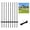 2.8 FT, variant on SENYUM FT T Fence Posts, 8 Pack Heavy Duty Metal Fence Stakes with Screw-Together Design & 100 Cable Ties, Rustproof Steel Garden Posts for Wire Fencing, Farm, Chicken Wire