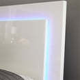 thumbnail image 2 of Bowery Hill Queen LED Panel Bed in Glossy White, 2 of 2