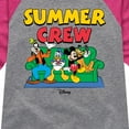 thumbnail image 3 of Mickey & Friends - Summer Crew - Toddler And Youth Girls Raglan Graphic T-Shirt, 3 of 5