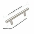 thumbnail image 4 of Lohoms 50 Pack 4 inches Stainless Steel T Bar, Kitchen Door Cabinet Handles Pull Knobs T Bar, Brushed Cupboard Drawer Pulls, 4", 4 of 9