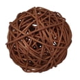 thumbnail image 4 of Bola de Mimbre Redonda de Café de 1 Pieza, Adorno Navideño para Jardín Y Jardín, 4 of 5