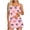 P, variant on Kilaqueen Women's 3 Piece Tankini Swimsuit, Square Neck Sleeveless Tank Top, Split Swim Skirt & High Cut Bikini Briefs, Tummy Control Modest 4th of July Bathing Suit Outfit for Beach Pool Vacation