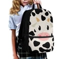 thumbnail image 3 of KUIFORTI Tote Backpack Bookbag Laptop Backpacks Multipurpose Daypack for Boys Girls 17 Inch SchoolBag, Cute Cow White and Black, 3 of 6
