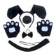 thumbnail image 2 of Diadema con orejas de perro y pajarita de cola, accesorios para el pelo de la nariz para perros, accesorios para disfraces Negro sin vestido Jinwen Diadema de cola de disfraz, 2 of 8