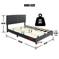 thumbnail image 6 of Better Home Products Nora King Panel Bed With Black Finish NORA-60-BLK, 6 of 6