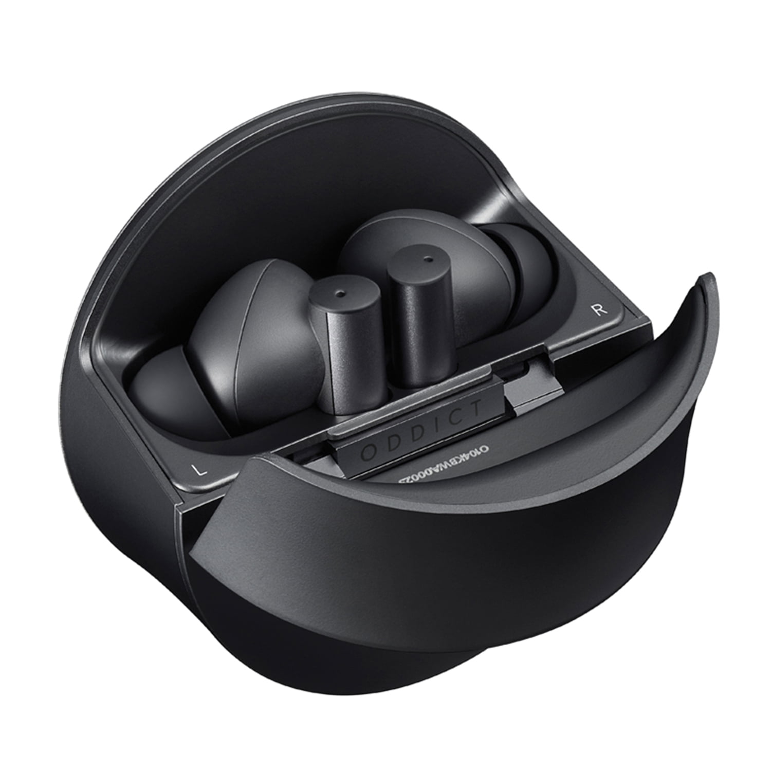 Oddict TWIG PRO Bluetooth Earbuds with Microphone and Charging Case, True Wireless, Digital Hybrid Active Noise Canceling, Aluminum Gray, OPU-TNEX01BK01