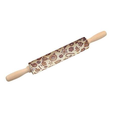 

Rolling Pin Wooden Baking Stick Biscuit Pastry Kitchen Tool Christmas Gift