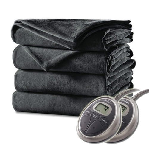 Sunbeam Velvet Plush Premium Soft Electric Heated Blanket