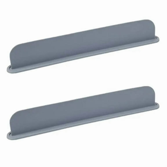 2X Reusable Sink Splash Guard Silicone Countertop Water Baffle Prevent Water Splashing Out Board Bathroom Kitchen Tool,2 x Water Baffle,Gray