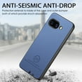 thumbnail image 5 of Dteck Case for Google Pixel 9A,Slim Premium Canvas Grain PU Leather,Soft TPU Bumper,Non-Slip Anti-Scratch Shock-Absorbent,Protective Phone Cover for Google Pixel 9A,Blue, 5 of 8