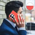 thumbnail image 3 of ELEHOLD Case for Samsung Galaxy S25 Ultra, RFID Blocking Leather Wallet Case, Flip Cover with Card Slots & Stand,Red, 3 of 5