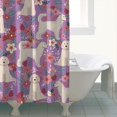 thumbnail image 4 of Goldendoodle Dog and Flower Floral Shower Curtain 72"x84" ,Bathroom Decorative Shower Curtains Set with 12 Hooks,Modern Waterproof Washable Shower Curtain, 4 of 6