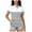 White, variant on GigrtiJin Business Casual Outfits for Women Button Down Lapel Striped Short Sleeve Blouse Office Work Tops