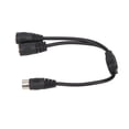 thumbnail image 2 of Cable Y DIN 7 pines macho a 2 DIN 7 pines hembra de 0,98 pies, adaptador divisor DIN 7 pines en Y de PVC, cable de conexión de sonido, 2 of 14