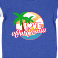 thumbnail image 4 of Inktastic I Love California with Ocean and Palm Trees Boys or Girls Baby Bodysuit, 4 of 5