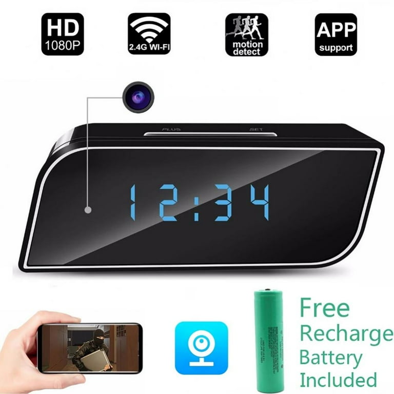 Clock Camera Hidden Camera Spy Camera 1080p Wireless Hidden WiFi