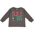 thumbnail image 3 of Inktastic Lil Sis Girls Sister Announcement Gift Girls Long Sleeve Toddler T-Shirt, 3 of 5