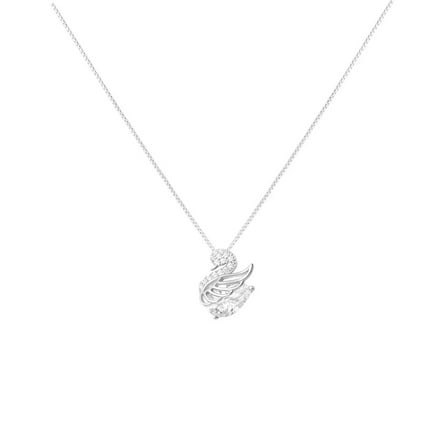 Timorina 925 Sterling Silver Cubic Zirconia Little Swan Pendant Necklace for Women