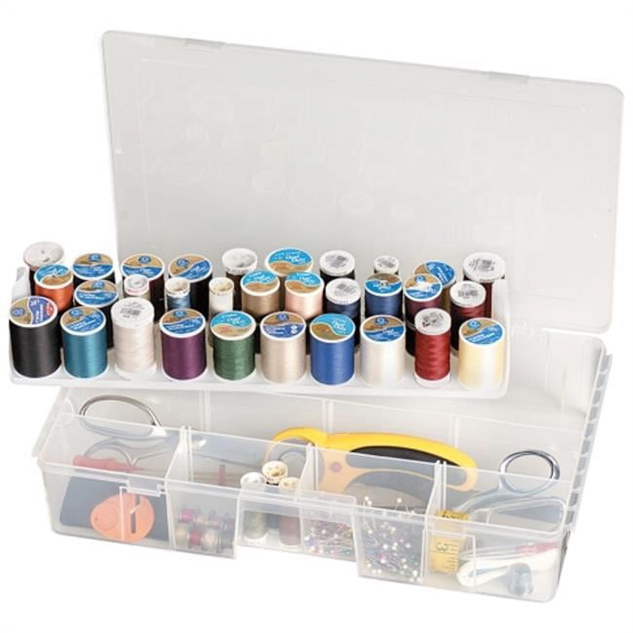 1PK STX00941U06C Small Art Caddies, 3 Sections, 9.25 x 9.25 x 5.25,  Assorted Colors, 5/Pack 