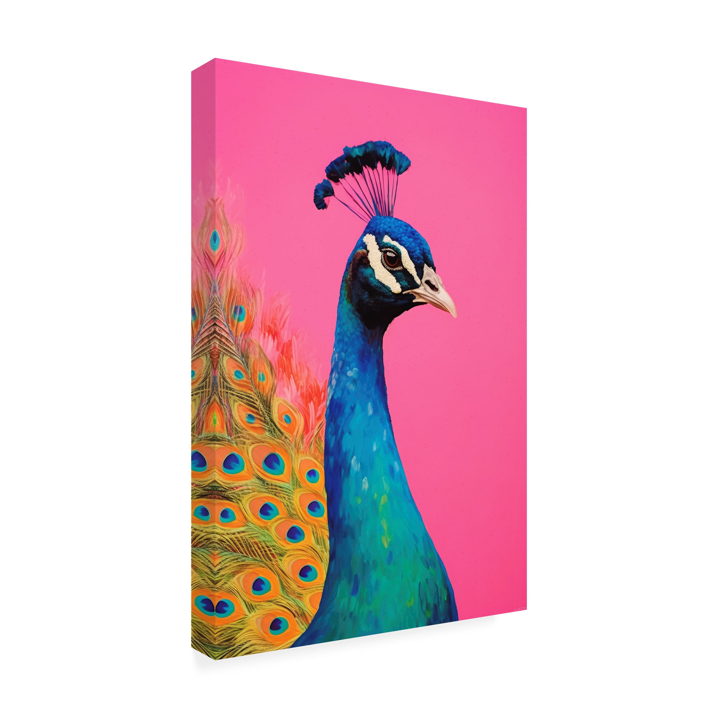 Treechild 'Beautiful Peacock' Canvas Art