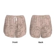 thumbnail image 3 of Hirioo Rose Gold Marble Texture for Women's Double Layer Athletic Shorts High-Performance Gym Shorts with Inner Pocket, Elastic Waistband-Medium, 3 of 7