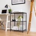 thumbnail image 2 of IRIS USA 3 Tier Wire Storage Shelving, Shelves for Storage, Black, 2 of 6