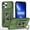 Green, variant on Case For IPhone 16/16 Pro/16 Pro Max/16 Plus, Heavy-duty Protective Case Magnetic Shockproof Cover Adjustable Stand Shell
