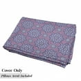 thumbnail image 5 of Purple Mandala Floor Pillow Lounger Cover, Middle Eastern Oriental with Ornamental Featured Lines, Nap Mat Printed Fabric Case for 5 Pillows, 88" x 27", Dried Rose Pale Blue, by Ambesonne, 5 of 5