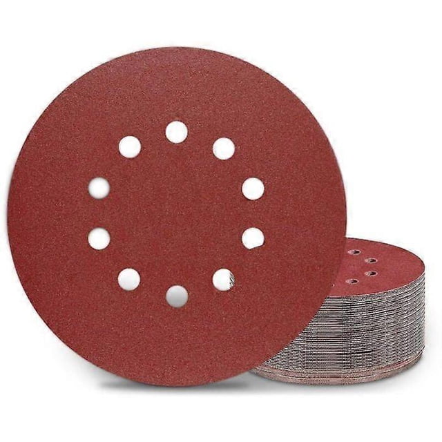 225mm Sanding Discs 25 Pieces P150 Grit 10 Holes 225mm Round Sanding Discs Sandpaper for Drywall Sander