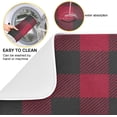thumbnail image 2 of GZHJMY Red Buffalo Plaid (10) Dish Drying Mat for Kitchen Counter,Super Quick Absorbent Composite Sponge Dish Drying Pad,Heat Resistant Non-Slip Rack Tableware Mat (18x24Inch)for Dishes Coffee Machi, 2 of 7